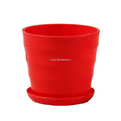 Colorful Mini Plastic Flower Pot Imitation Ceramic Vase