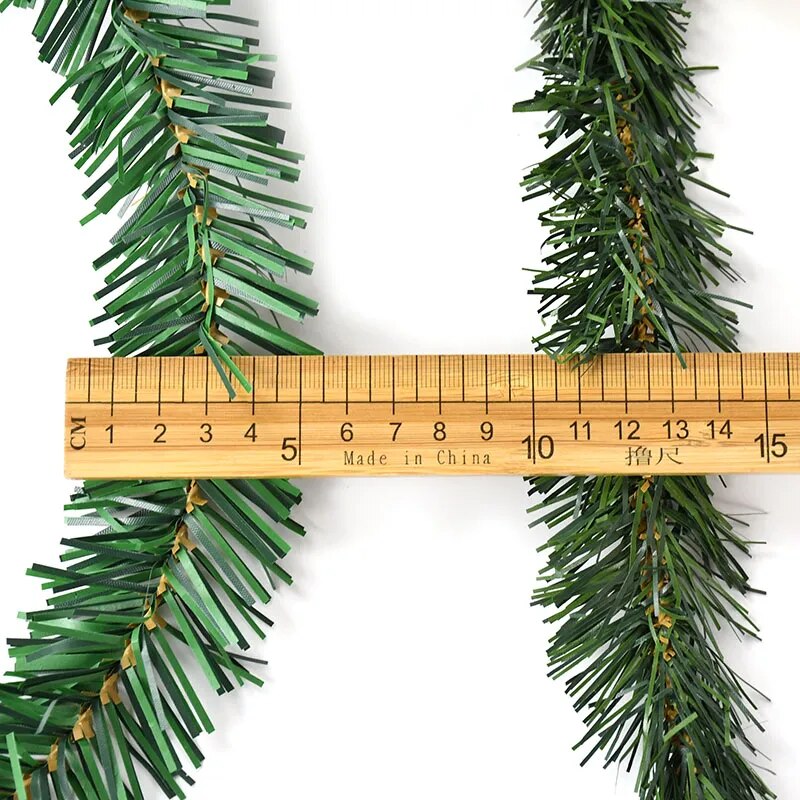 5.2/5.5 m Artificial Pine Needle Garland Rattan PVC Greenery Pine Needle Plant for Christmas Garland Wedding Party Decoration