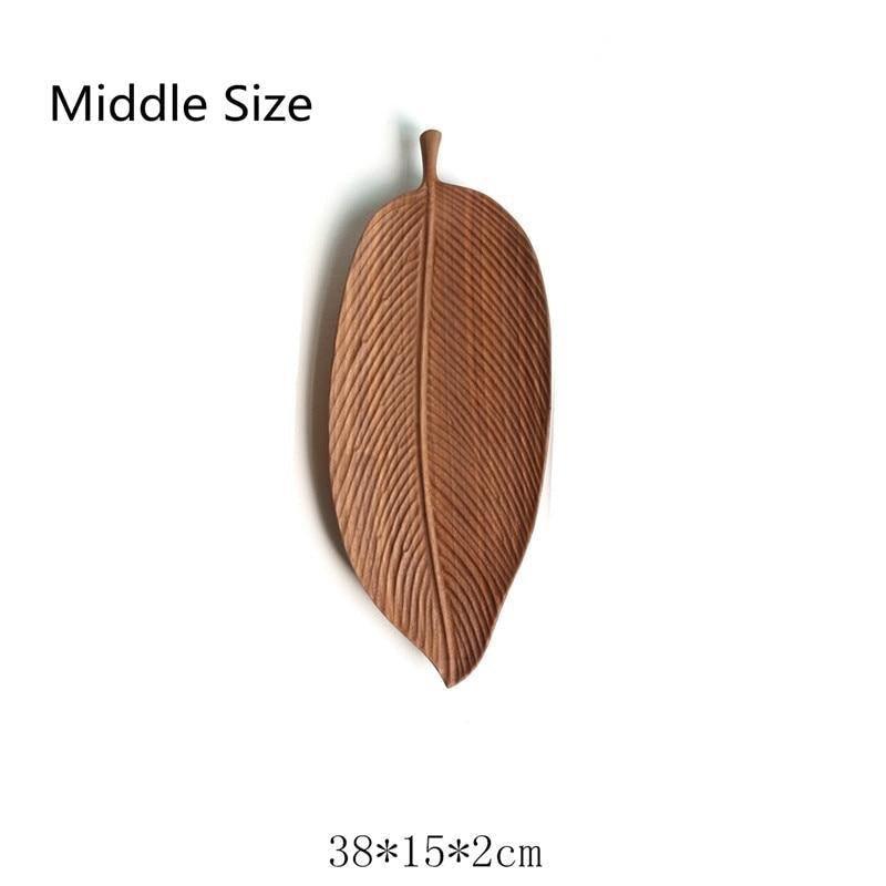 Wooden Leaf Serving Trays