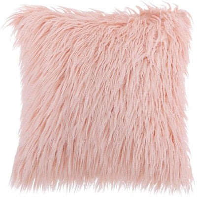 Soft Fur Plush Cushion Cover