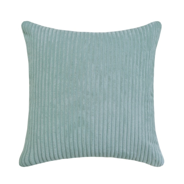 Supersoft Corduroy Cushion Cover Plain Striped