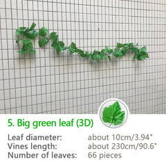 240cm Green Silk Artificial Hanging Ivy Leaf Garland Plants