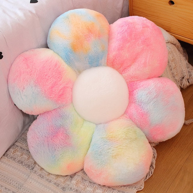 Stuffed Six Petal Flower Cushion Girly Room Decor